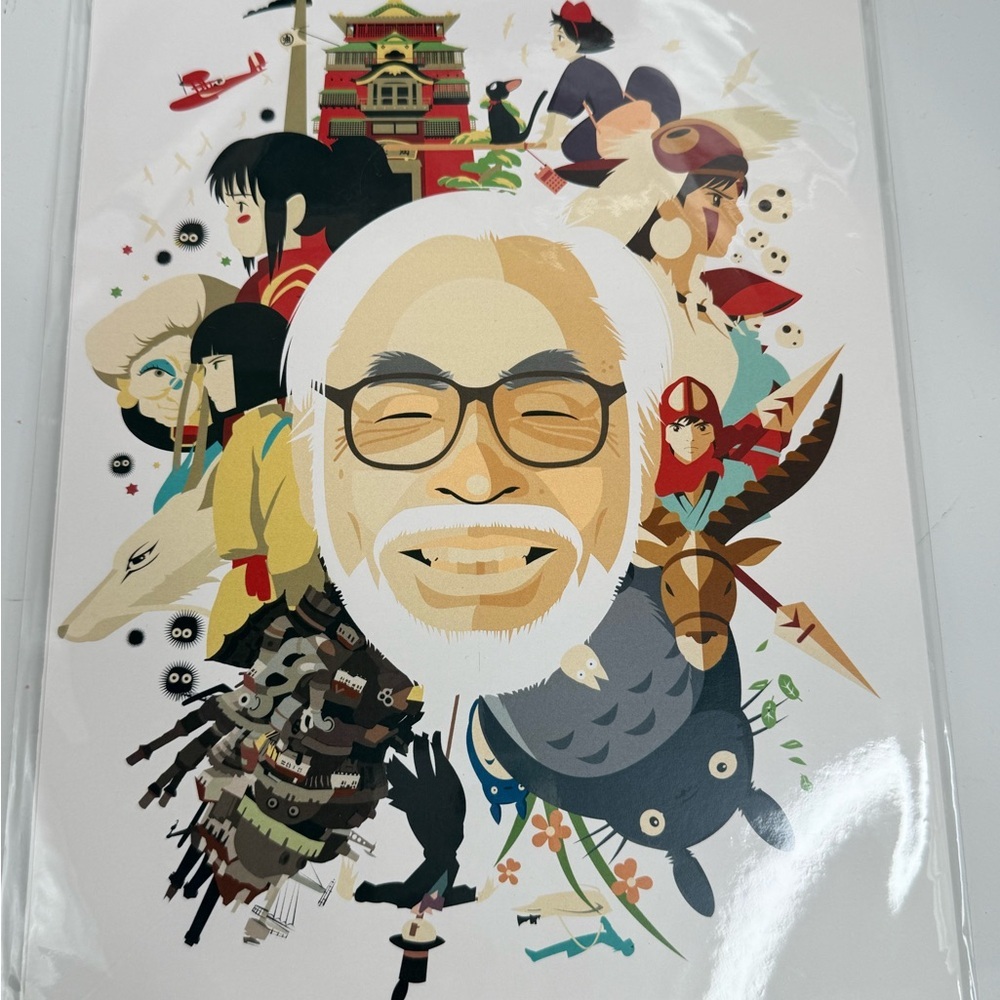 art print Miyazaki-San Danny Haas.Totoro,Spirited Away Haku,Princess Mononoke